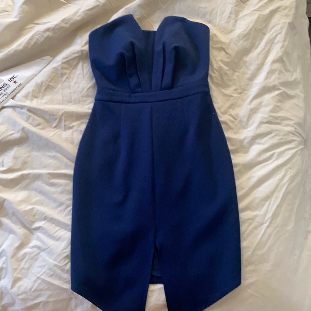 Strapless cocktail dress